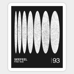 Seefeel / Minimalist Graphic Artwork Fan Design Sticker